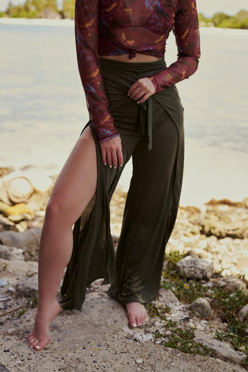 Knot Pants Olive