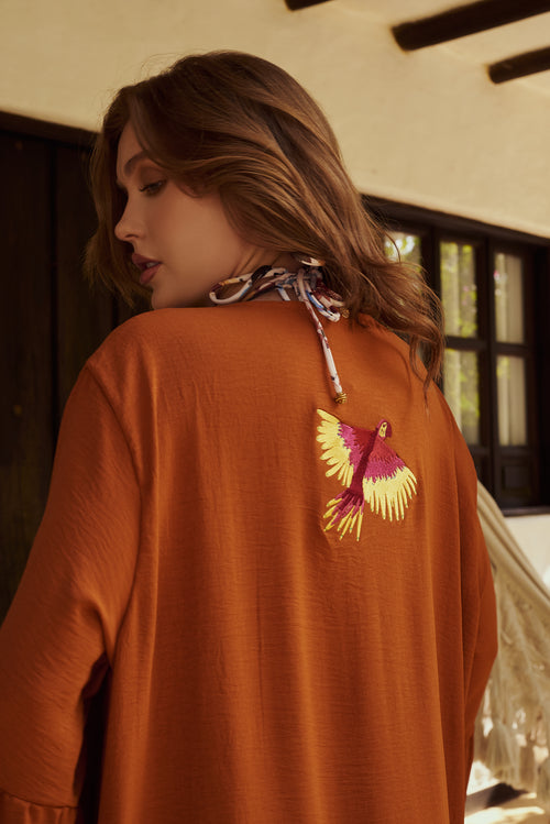 Long Robe Orange Guaca