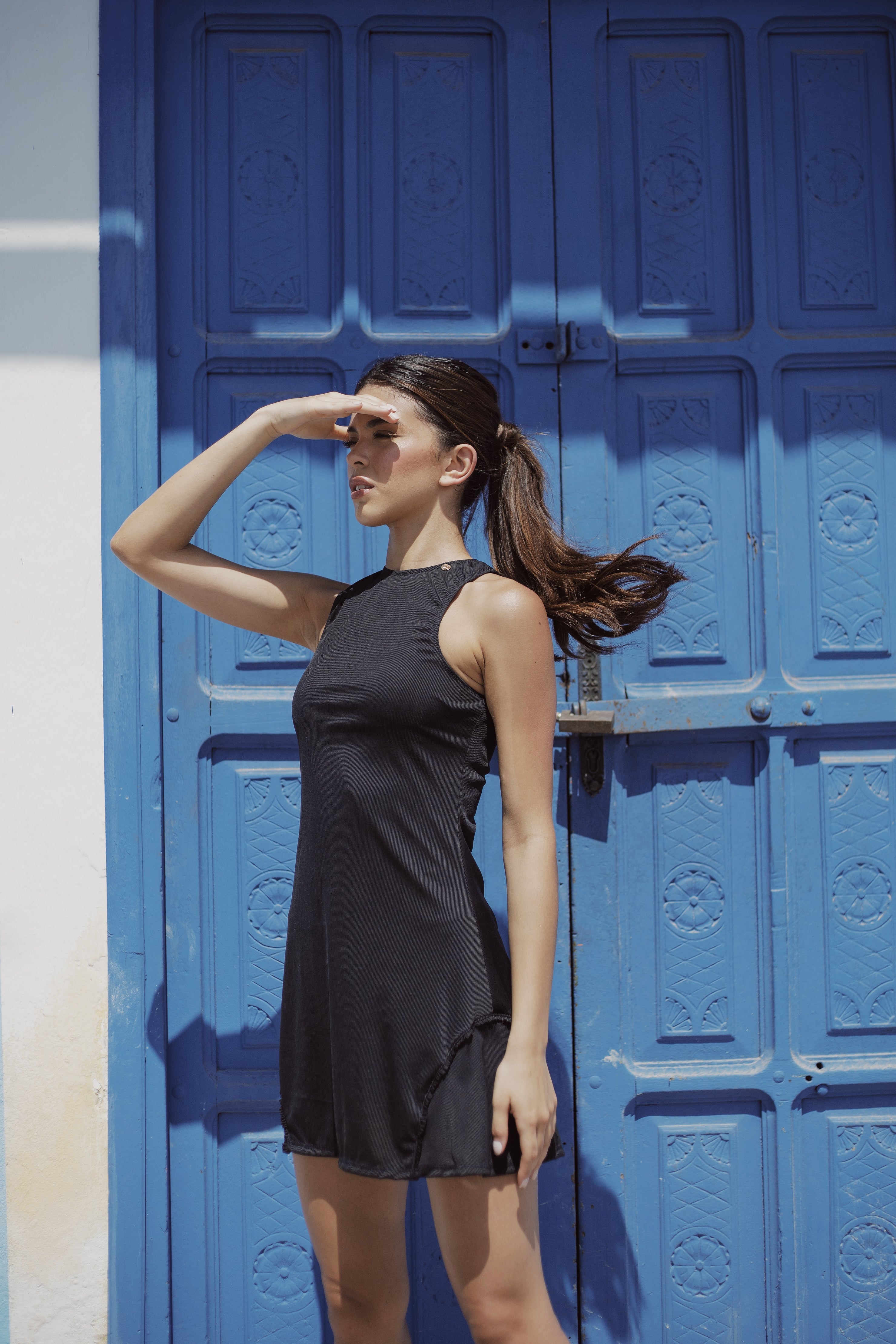 Paola Tennis Dress Black