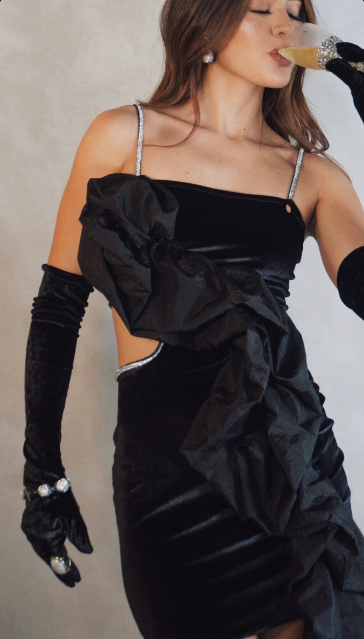 Antigua Cloud Mini Dress Black