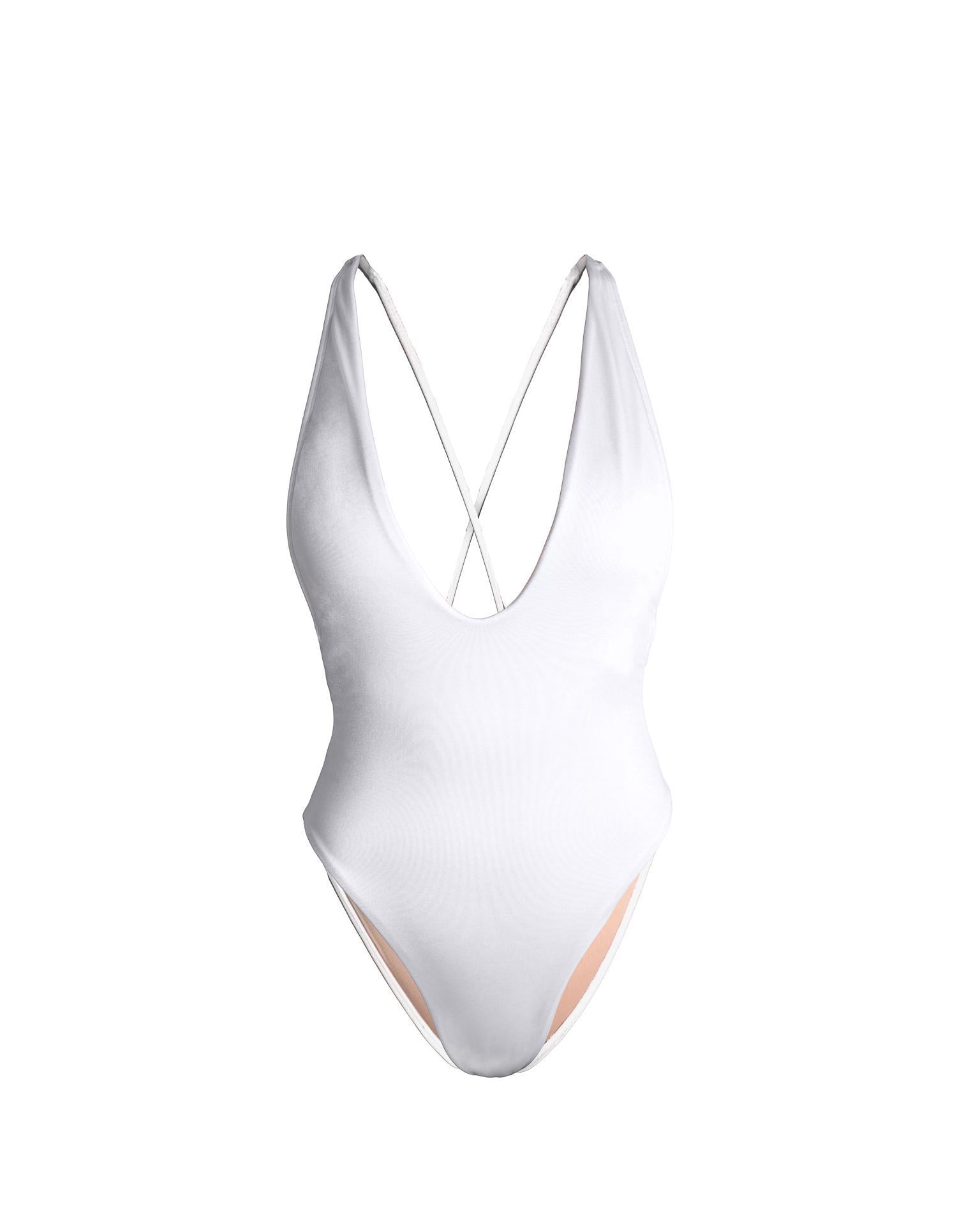 Isabella One Piece Swimsuit White