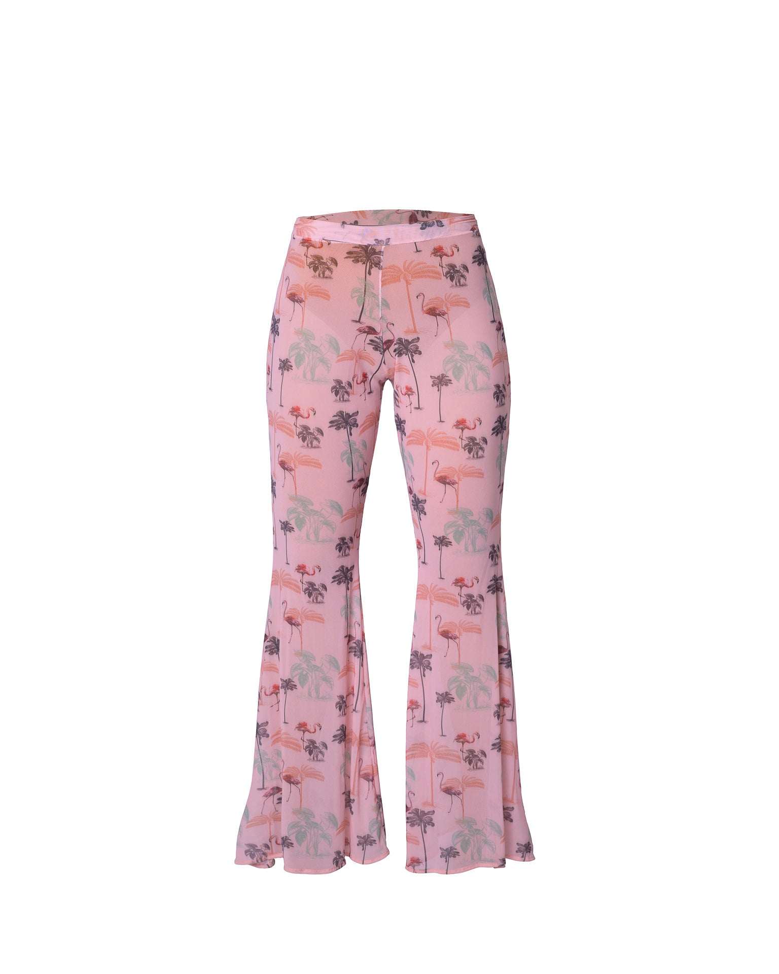 Antigua Party Pants Mesh Flamingos Aqua