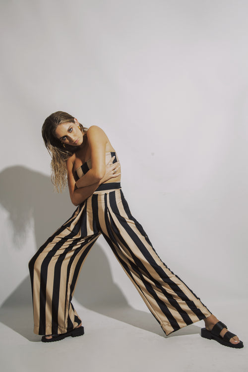 Liza Pants Silk Stripes B&N