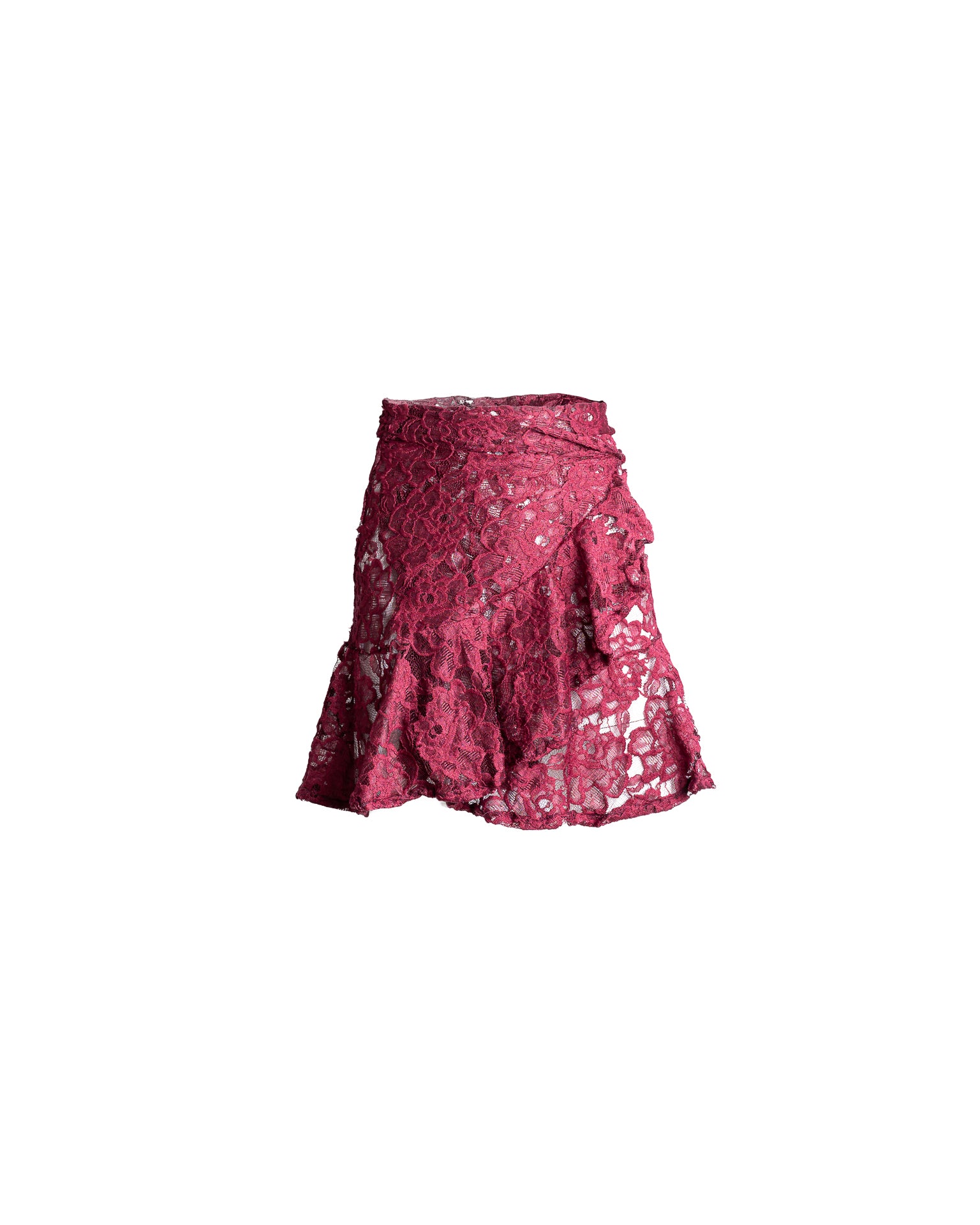 Antigua Skirt Mini Lola Burgundy Lace