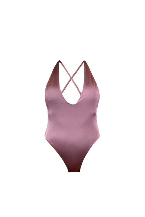 Isabella One Piece Swimsuit Pale Purple