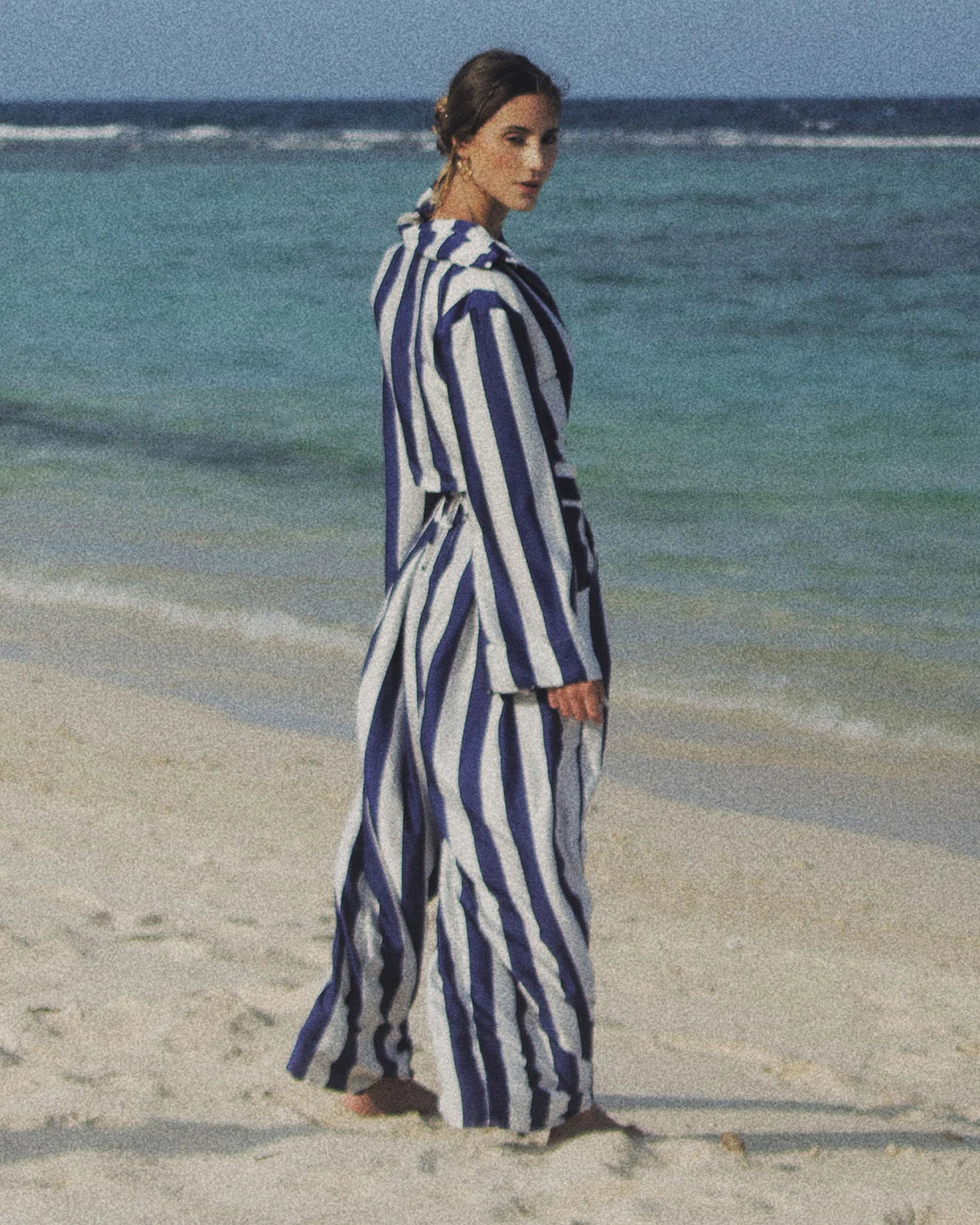 Antigua Liza Long Sleeve Shirt Nautica Navy Silk