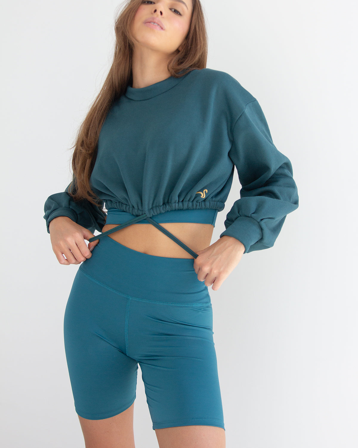 Kami Crop Sweater Green