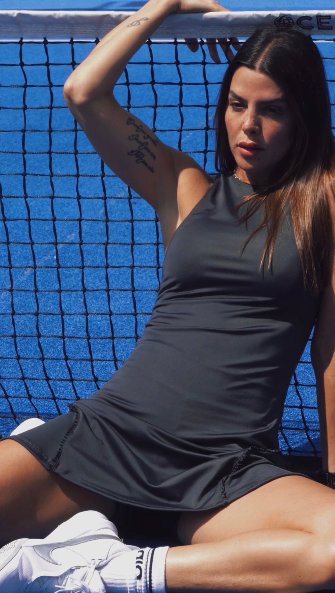 Paola Tennis Dress Gray