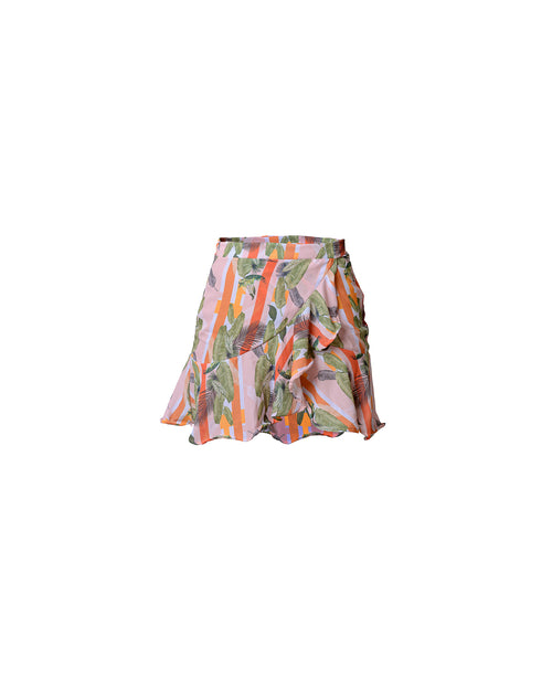 Antigua Skirt Mini Lola Palms on Stripes