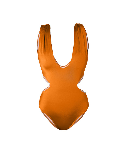Maria One Piece Swimsuit Burnt Orange