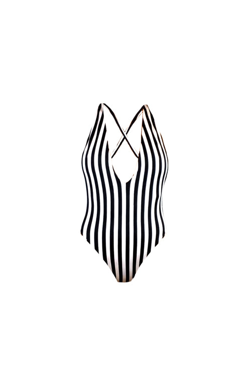 Isabella One Piece Swimsuit Stripes