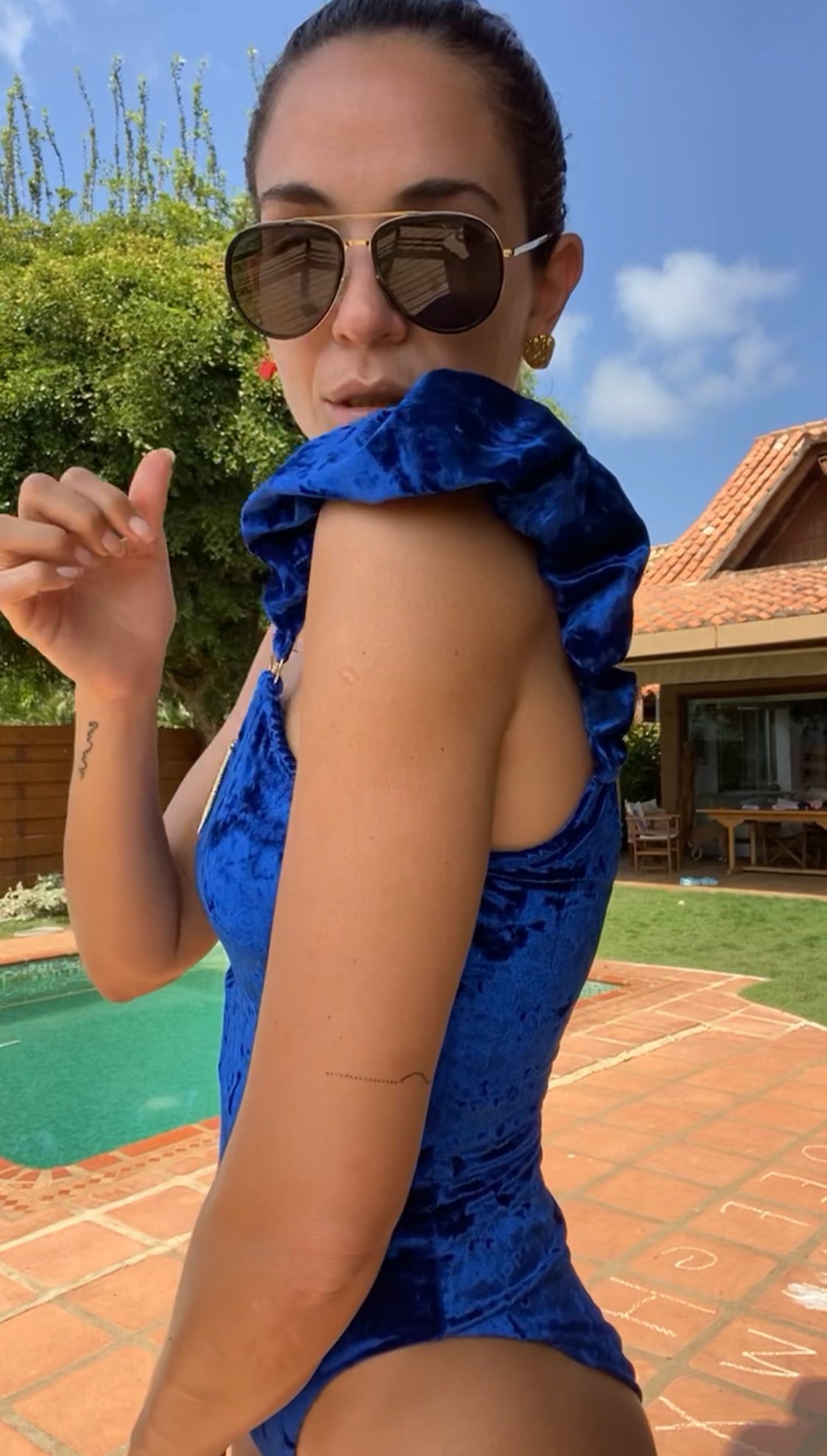 Eva One Piece Puffy Swimsuit Royal Velvet